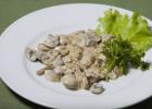 Рецепт белых грибов в сливочном соусе Белые грибы жареные со сливками