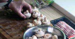 Шампиньоны с беконом: рецепты изысканных блюд